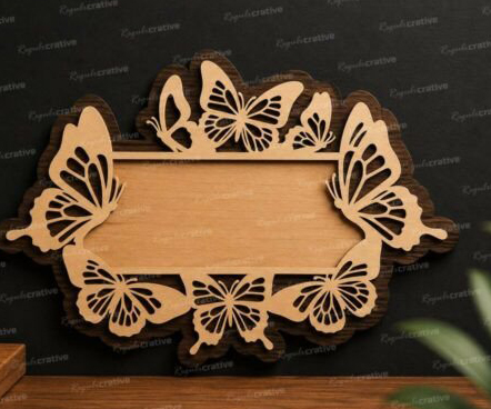 Butterfly Oval Frame